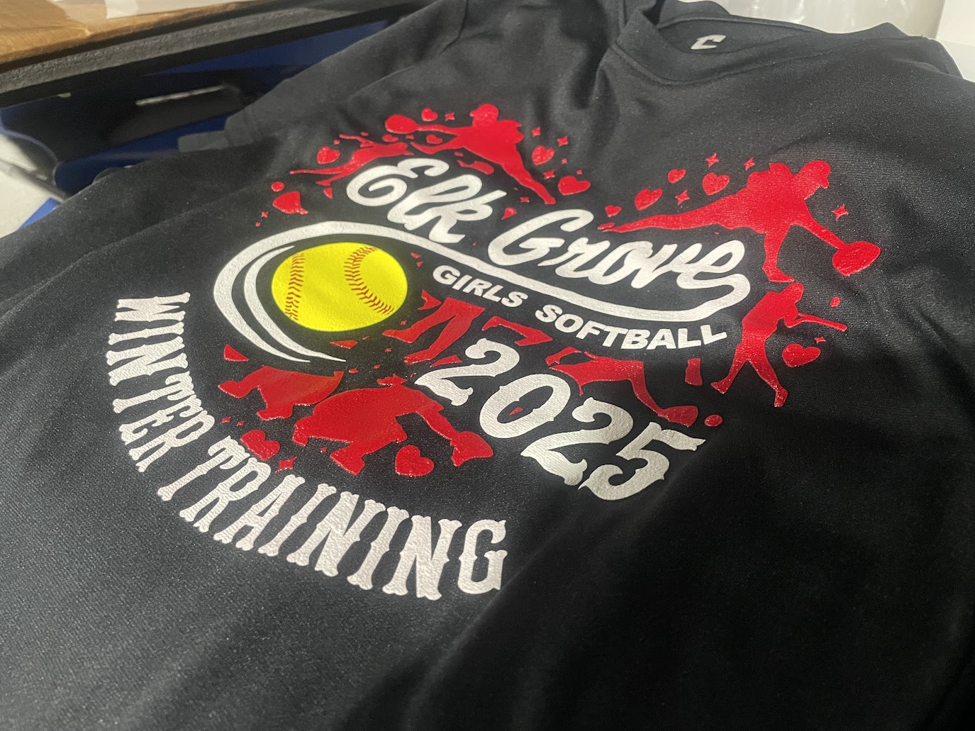 Custom screen printed apparel project by Risicato Designs