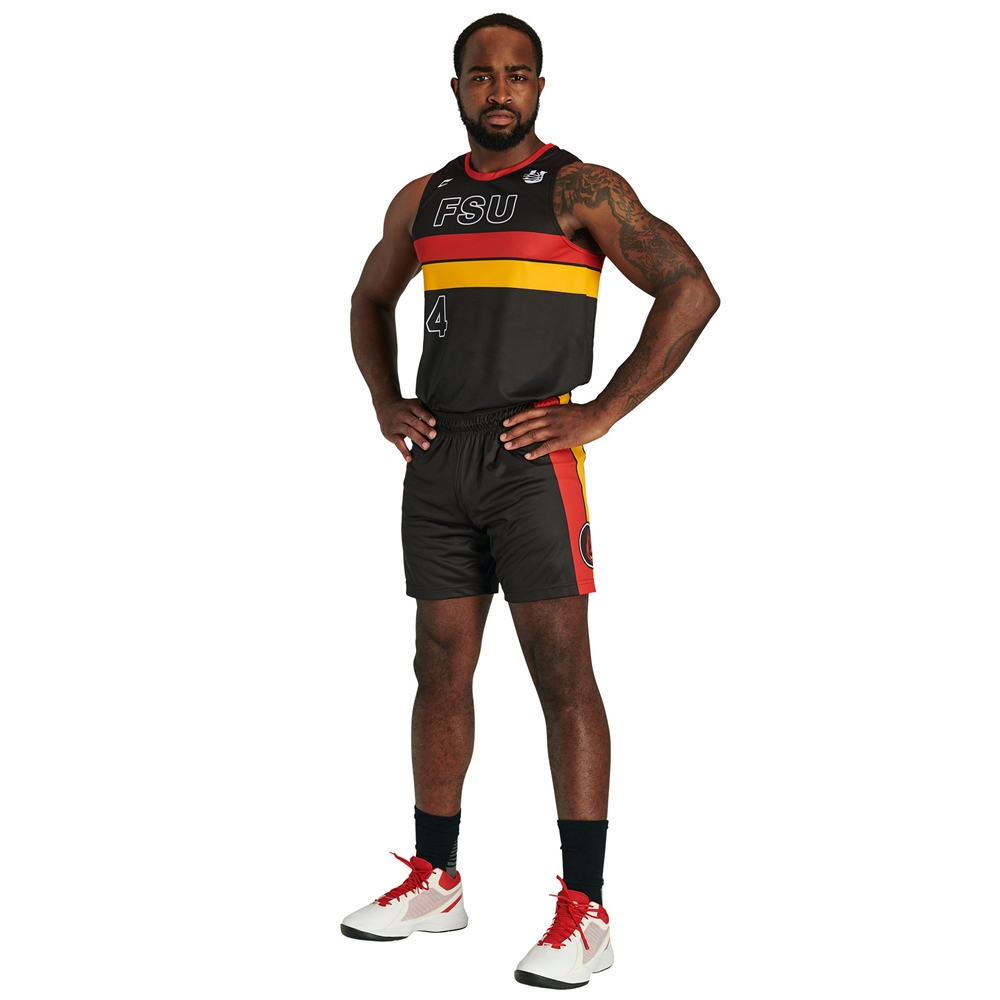 Champro JUICE Basketball 7" Short custom sublimated team apparel front view
