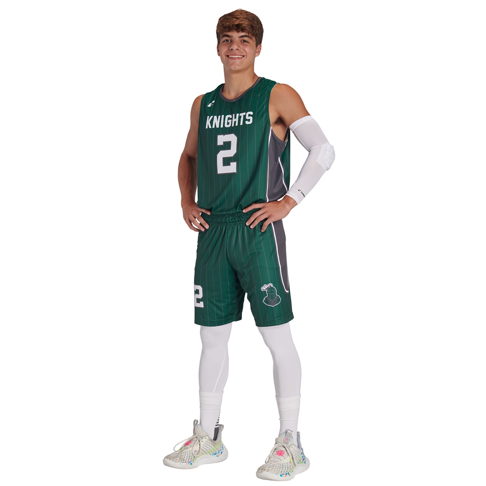 Champro JUICE Double Ply Reversible Basketball 9" Short custom sublimated team apparel front view