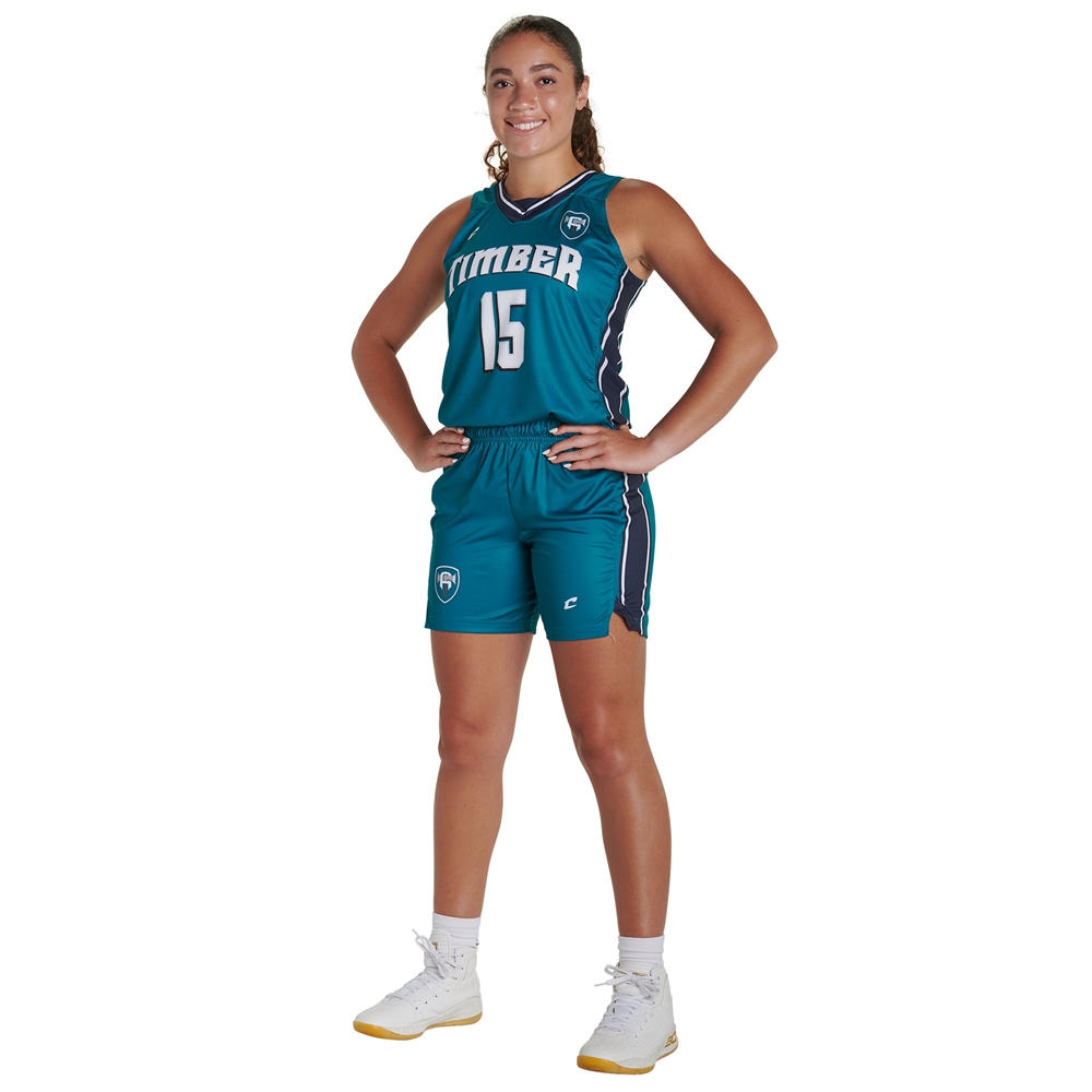 Champro JUICE Prime Basketball Shorts 6" Inseam custom sublimated team apparel front view