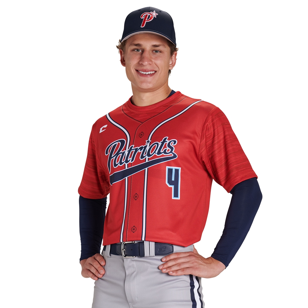Champro Juice Single-Ply Reversible Crew Neck Short Sleeve T-Shirt custom sublimated team apparel front view