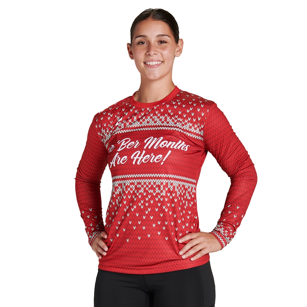 Custom Juice Crew Neck Long Sleeve T-Shirt JBST8LSW_HARVESTTOHOLIDAYS jersey image