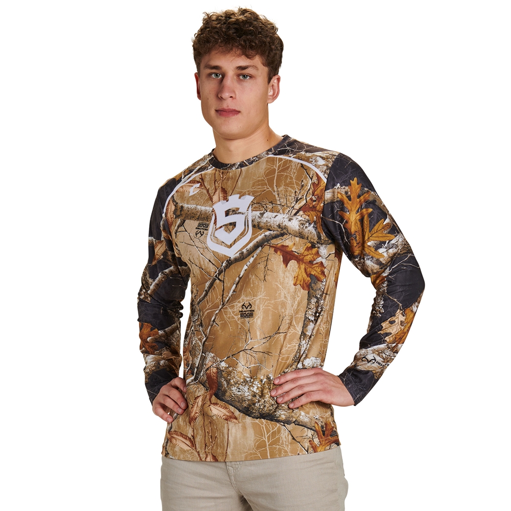 Custom Realtree® Pattern Juice Crew Neck Long Sleeve T-Shirt JBST8LS_RT jersey image