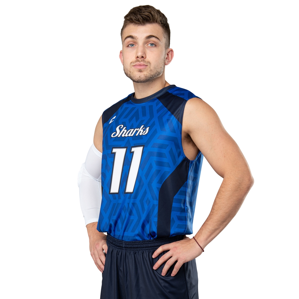 Custom Juice Crew Neck Sleeveless T-Shirt JBST8V_VOLLEYBALL jersey image