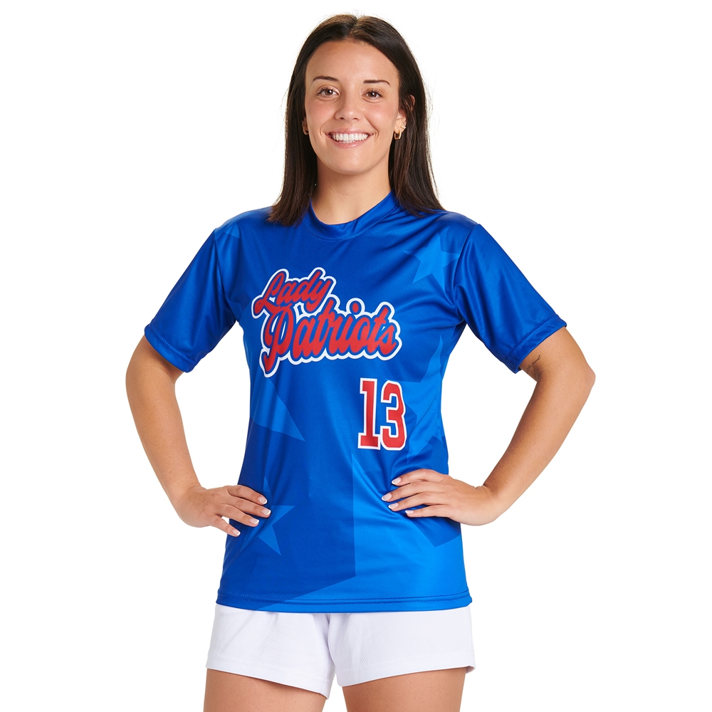 Custom Juice Crew Neck Short Sleeve T-Shirt JBST8W_ALLAMERICAN jersey image