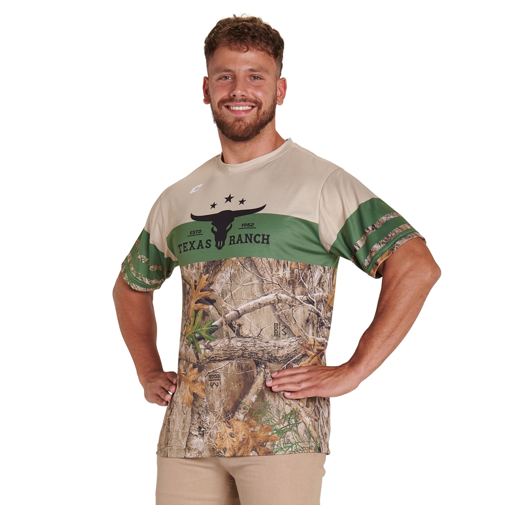 Custom Realtree® Pattern Juice Crew Neck Short Sleeve T-Shirt JBST8_RT jersey image