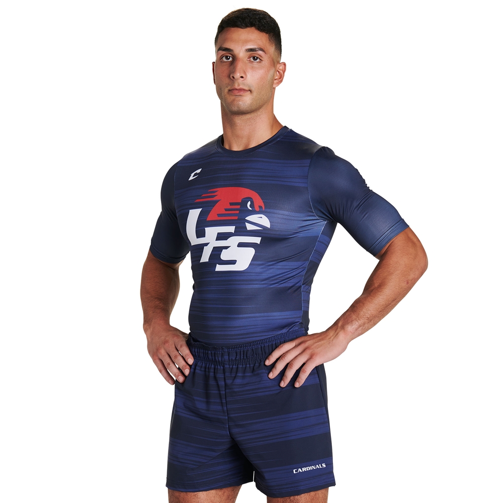 Custom Juice Compression Crew Neck With 1/2 Sleeve Jersey JCC1_SPORTSWEAR jersey image