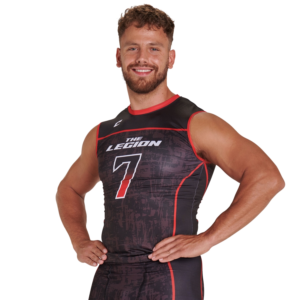 Champro JUICE Compression Crew Neck Sleeveless custom sublimated team apparel front view