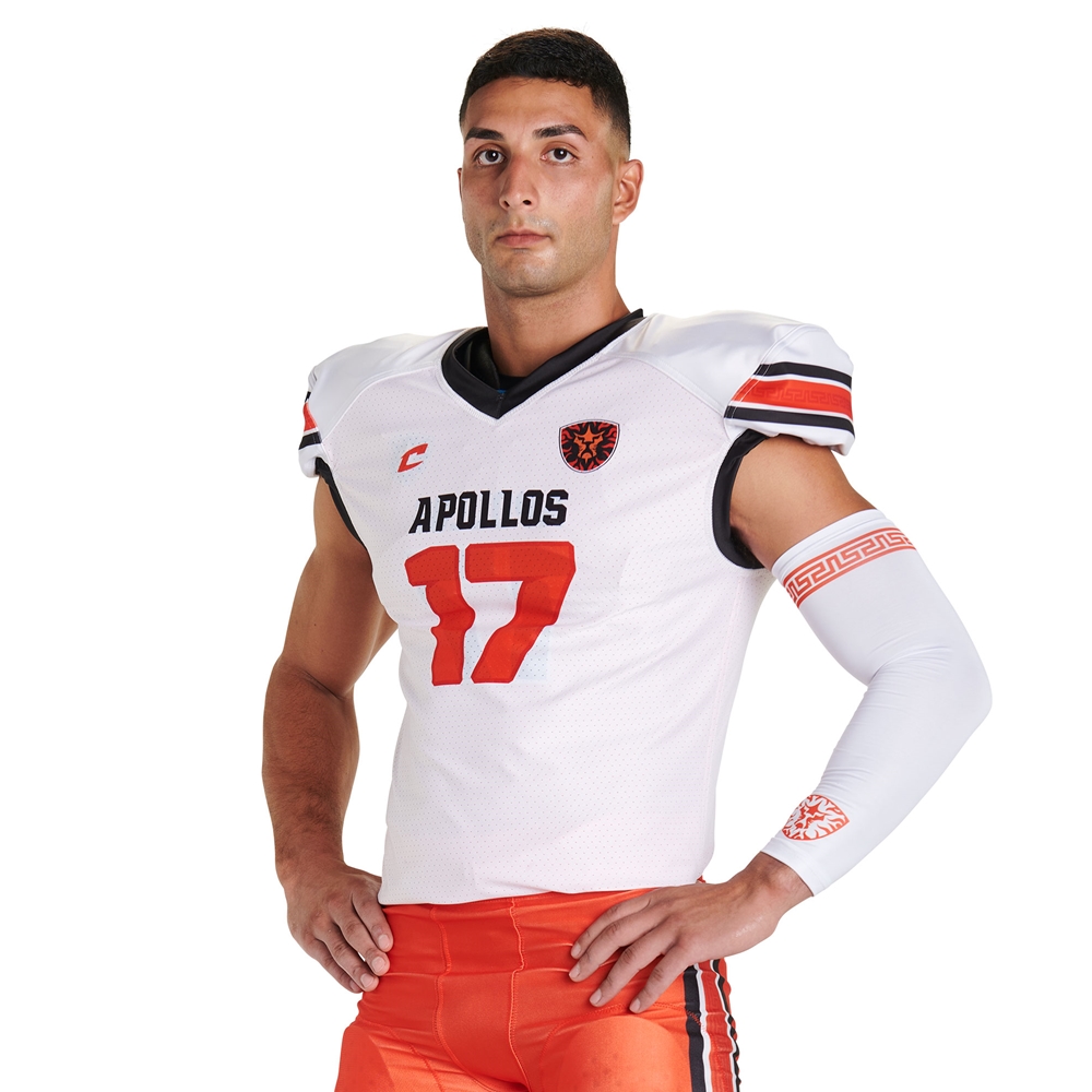 Champro JUICE Single-Ply Reversible Waist Length Football Jersey custom sublimated team apparel front view