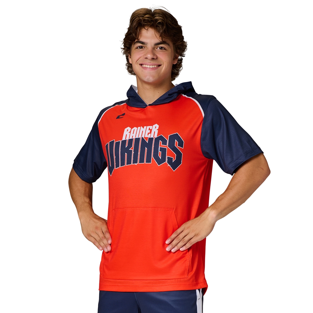 Champro Juice Short Sleeve T-Shirt Hoodie with Pocket custom sublimated team apparel front view