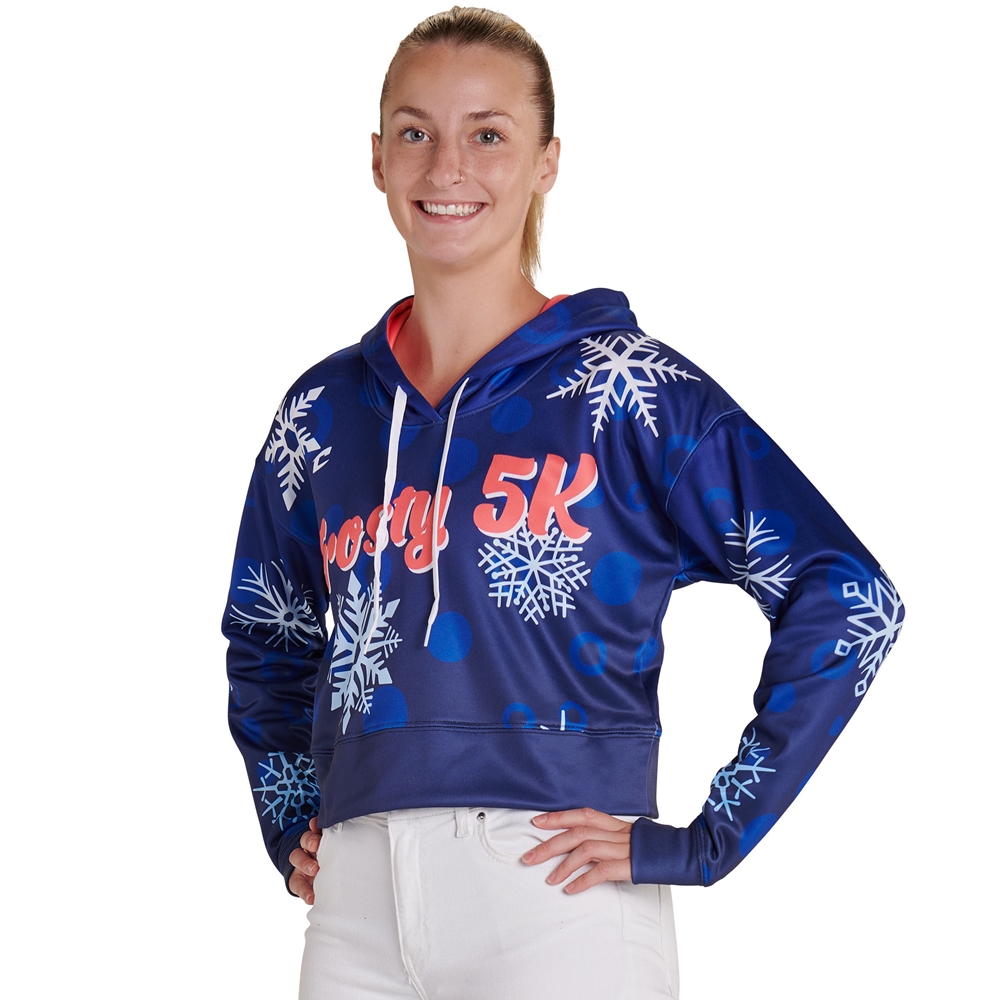 Custom Juice Women'S Fleece Cropped Hoodie JFLHC1_HARVESTTOHOLIDAYS jersey image