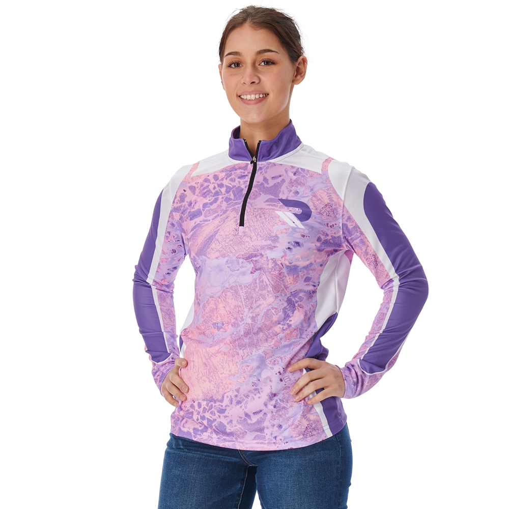 Custom Realtree® Pattern Juice Quarter-Zip Long Sleeve Pullover JFLQ8W_RT jersey image