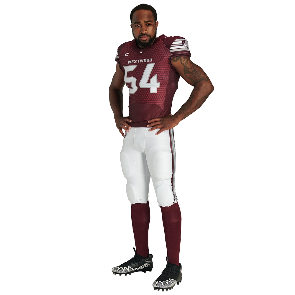 Champro Juice Football Game Pant custom sublimated team apparel front view