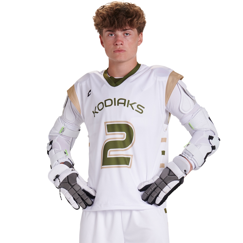 Champro Juice Lacrosse Cap-Sleeve Jersey custom sublimated team apparel front view