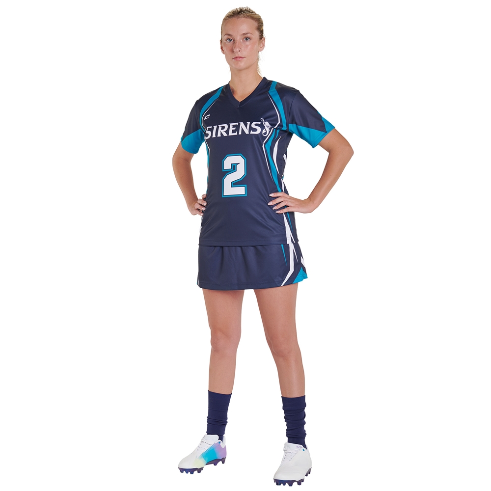 Champro Juice Lacrosse Kilt custom sublimated team apparel front view