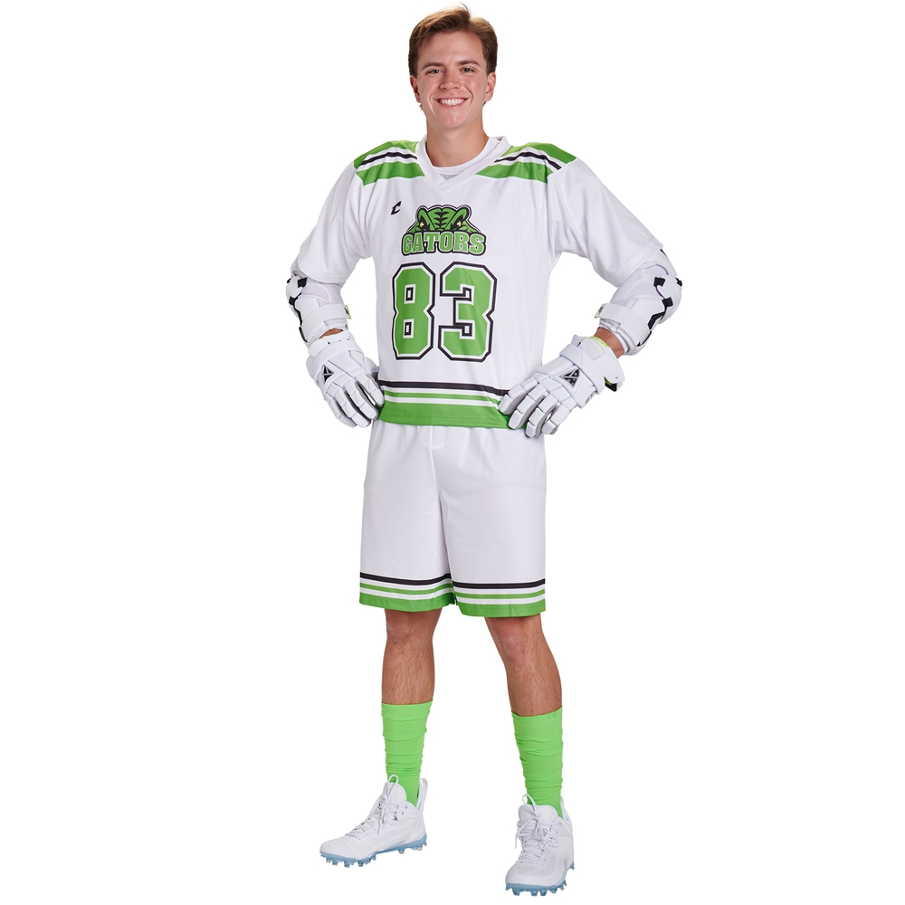 Champro Juice Lacrosse Low Rise Shorts custom sublimated team apparel front view