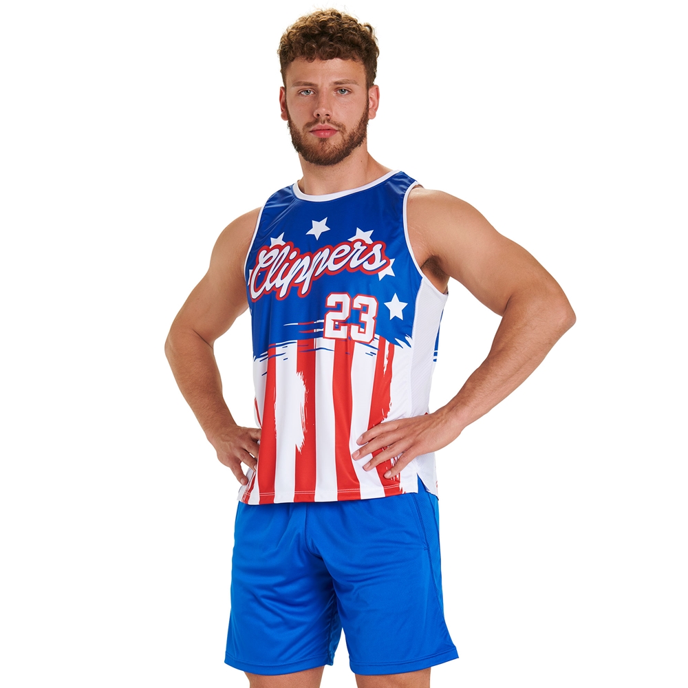 Custom Juice Crew Neck Tank JMST1_ALLAMERICAN jersey image