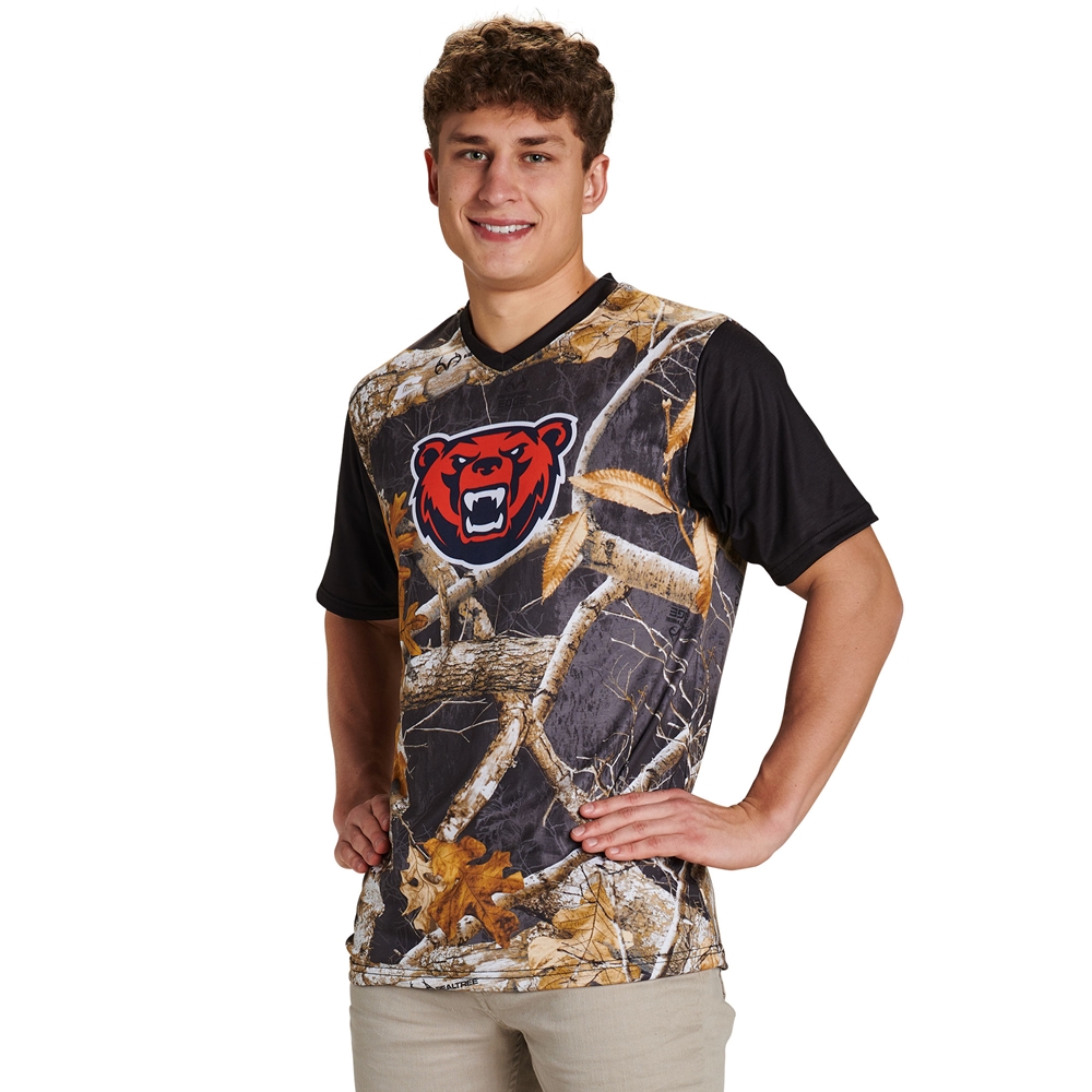 Custom Realtree® Pattern Juice V-Neck Short Sleeve T-Shirt JMSV1_RT jersey image