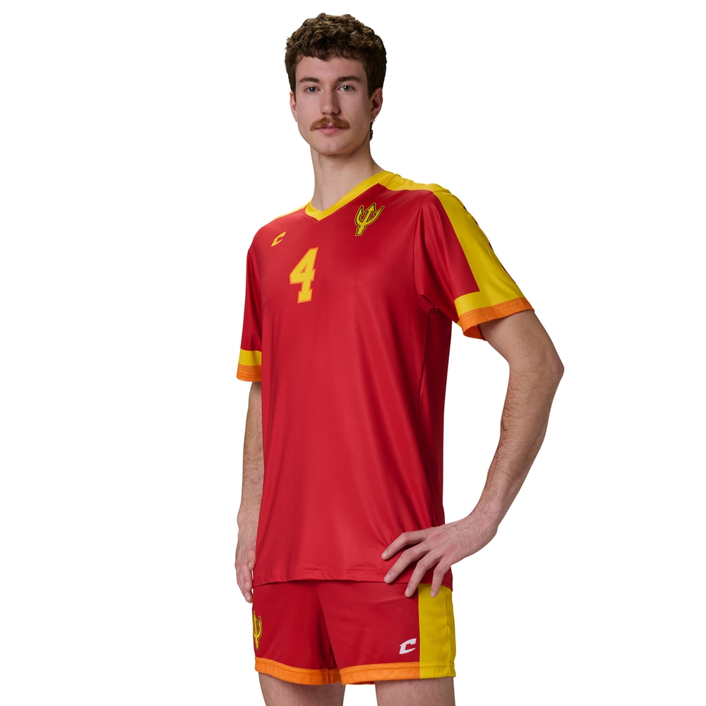 Custom Juice V-Neck Short Sleeve T-Shirt JMSV1_VOLLEYBALL jersey image