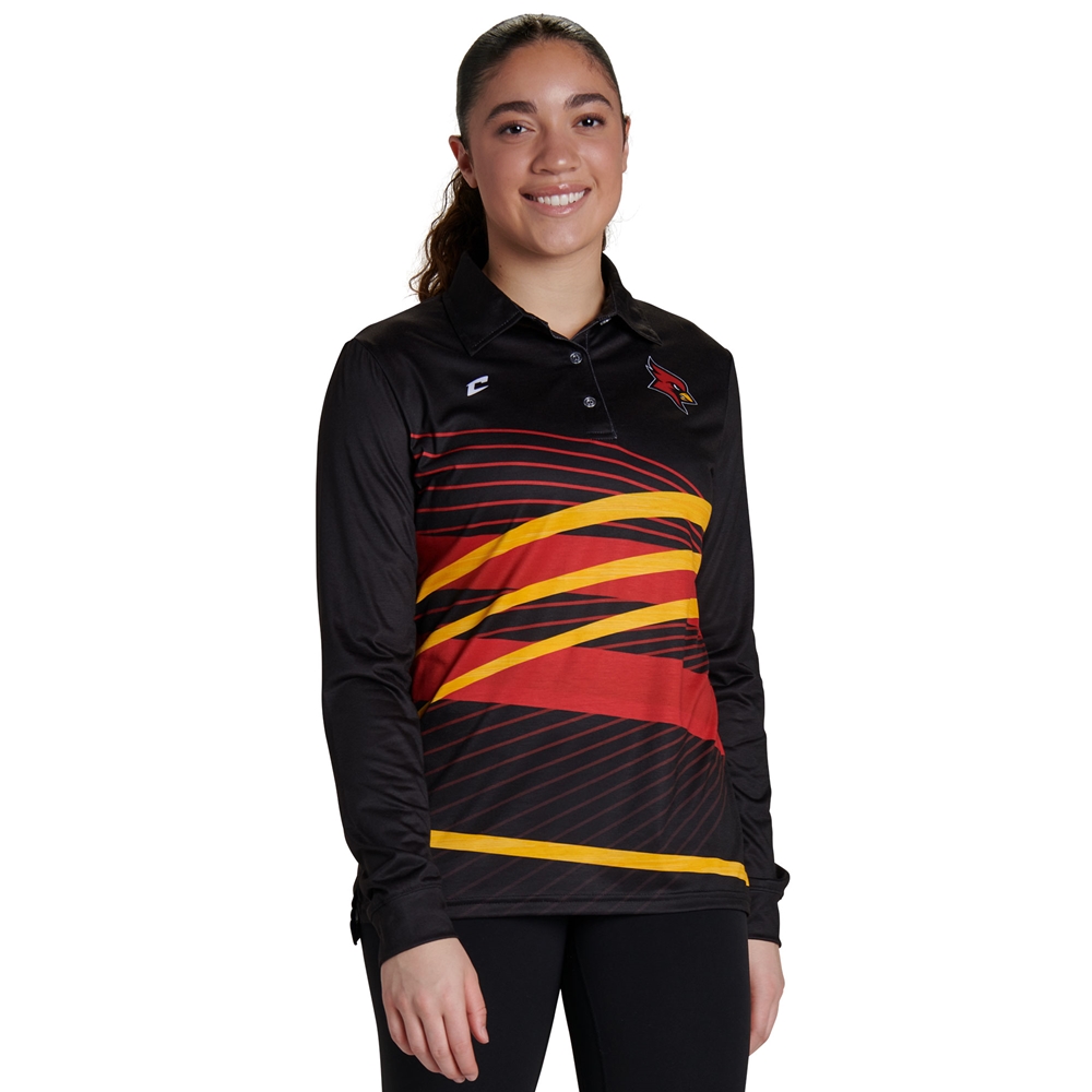 Alternate view of custom Juice Women'S Long Sleeve Polo JPL3LSW jersey