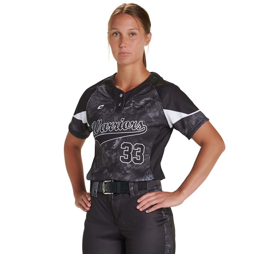 Custom Realtree® Pattern Juice Two Button Short Sleeve Loose Jersey JSBJ20_RT jersey image