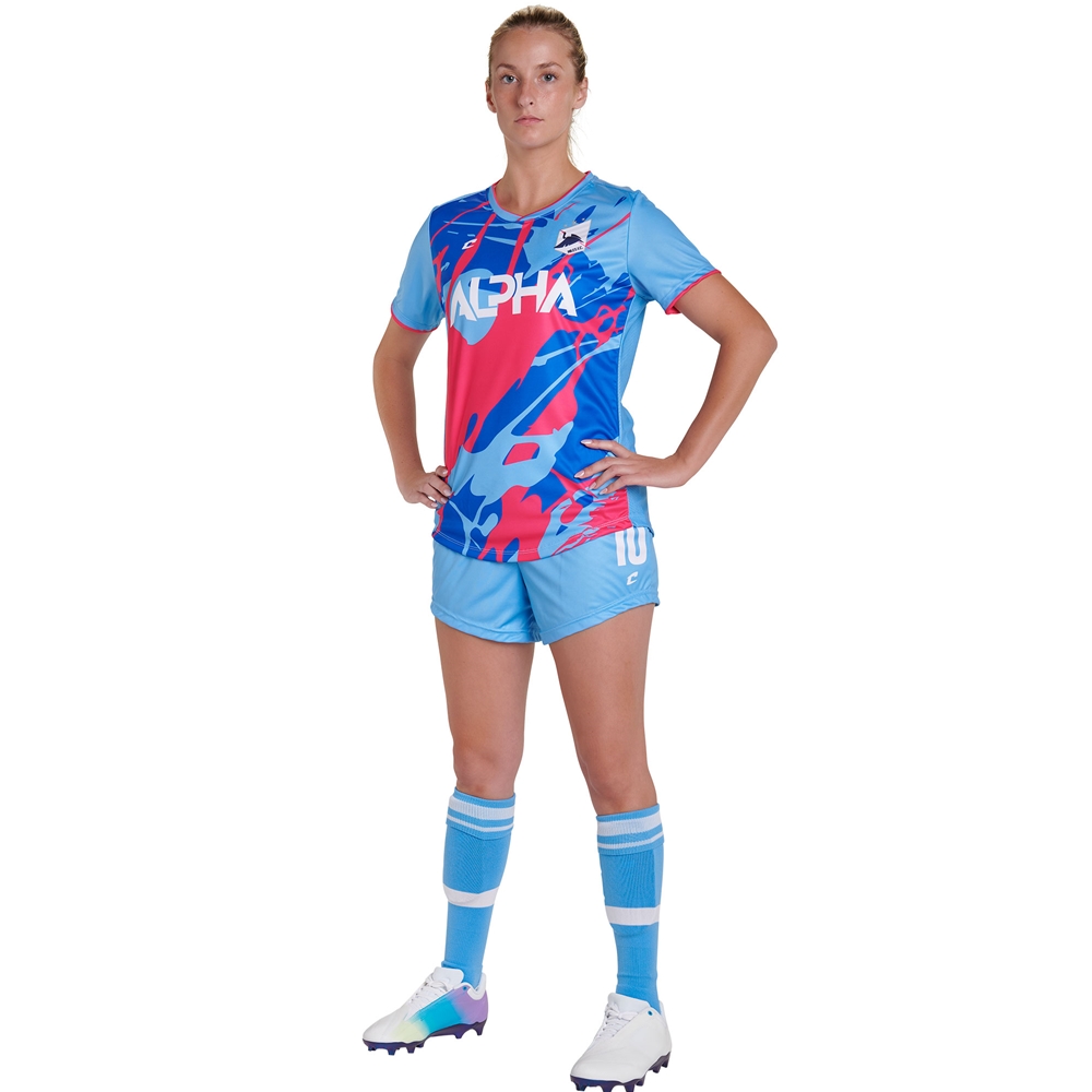 Champro JUICE Soccer Short w/4" Inseam custom sublimated team apparel front view